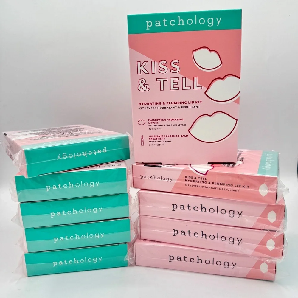 NWT BUNDLE 10x Patchology Kiss & Tell Hydrating and Plumping Lip Sets Mask Balm